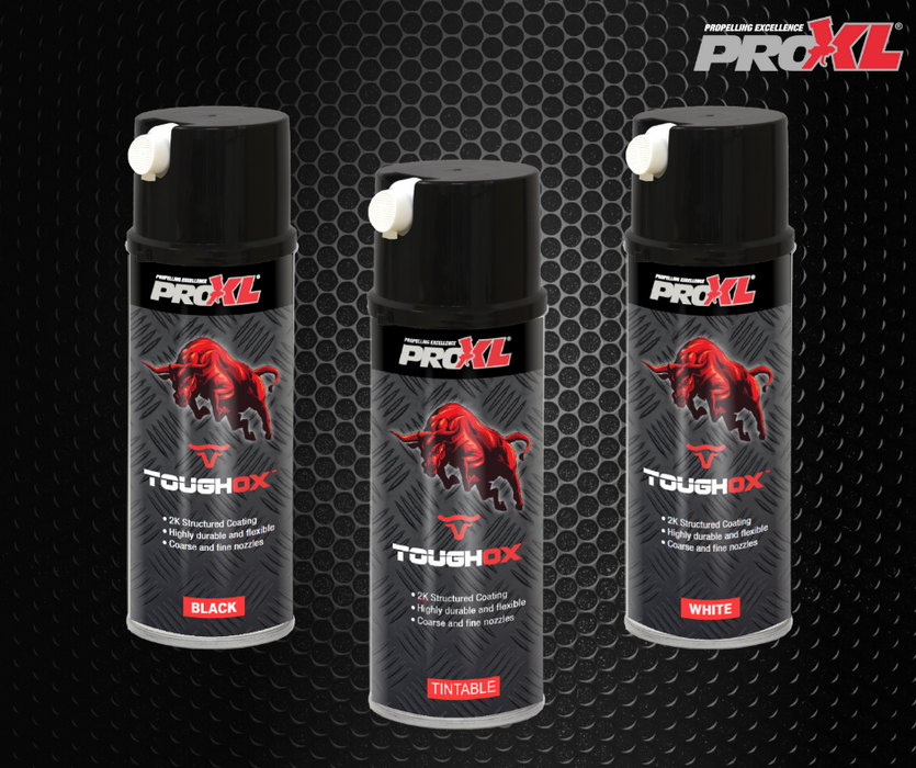 ProXL ToughOx Tintable Truck Bed Liner Aerosol, 400ml, 2K Polyurethane Coating