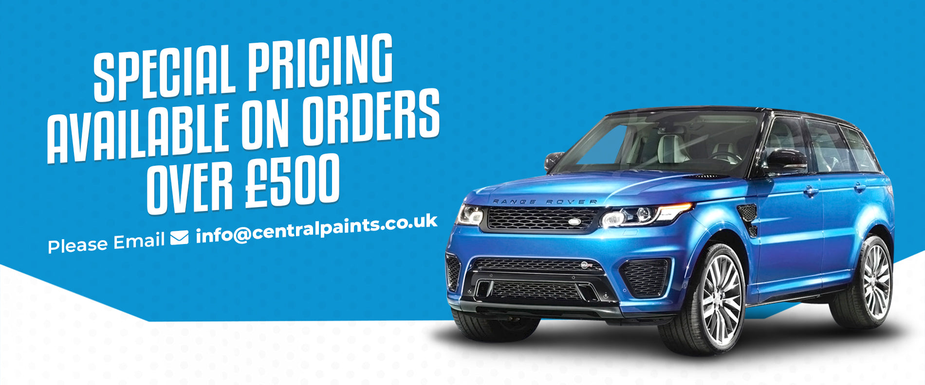 Special pricing for car paint UK