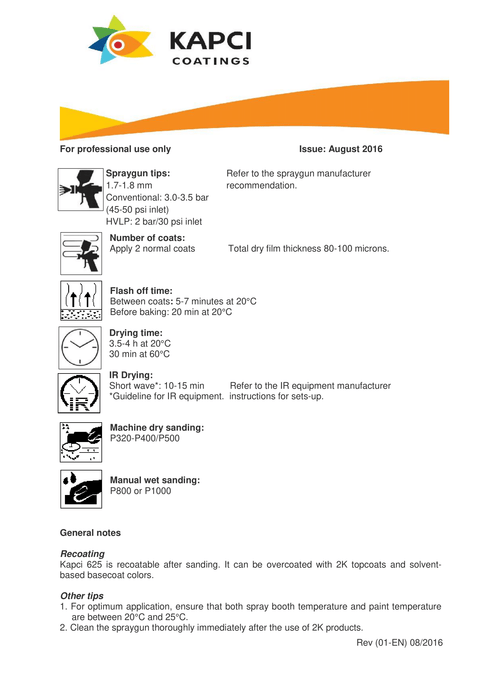 Kapci 2K High Build Grey Primer with Kapci 2K Filler Hardener - 1.25 Litre Kit