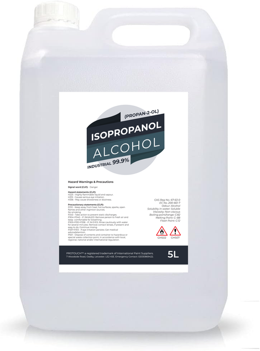 Isopropyl Alcohol IPA 99.99% 5L Cleaning  Disinfecting  Industrial Use Isopropanol