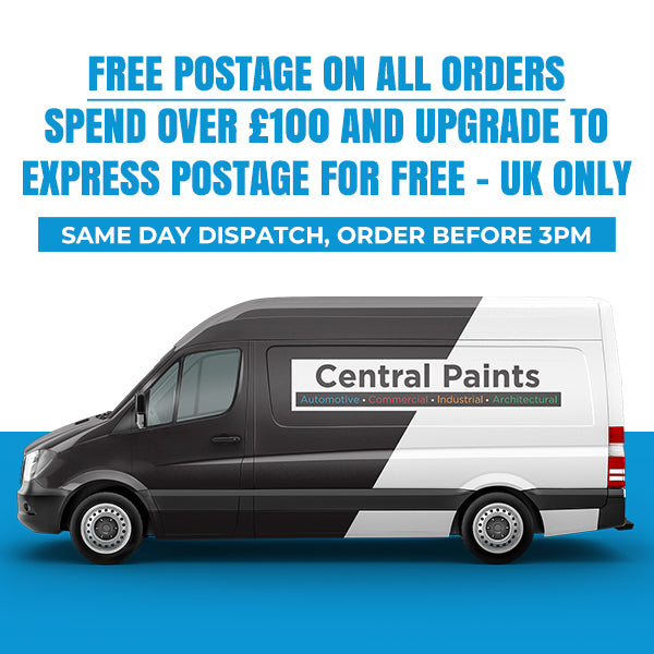 Central Paints free postage banner