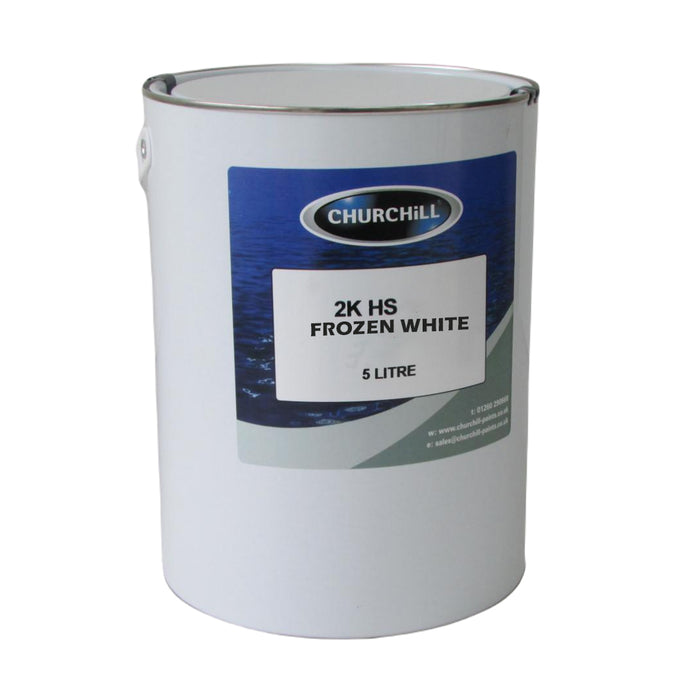 Churchill 2K HS Frozen White Car Paint 5 Litre