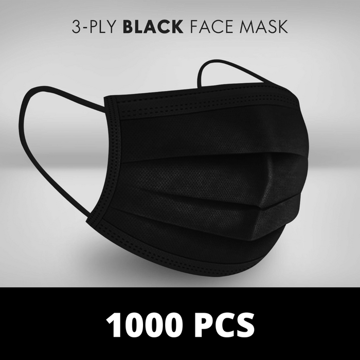 BLACK FACE MASKS DISPOSABLE