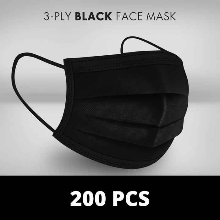 BLACK FACE MASKS DISPOSABLE