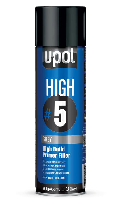 Upol High 5 Grey Primer Filler Aerosol 450ML