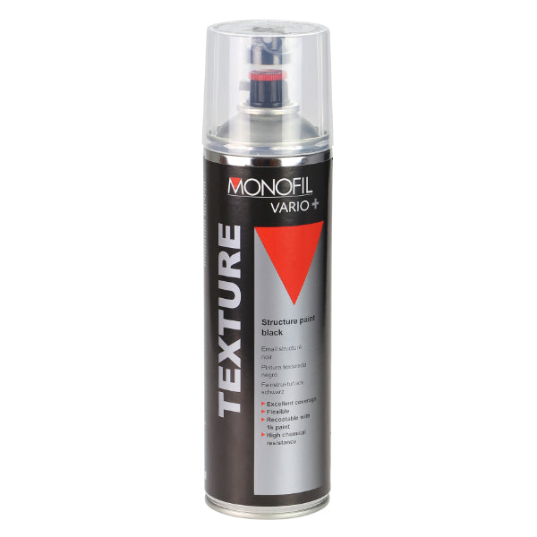 Monofil Vario+ Texture Black Structure Paint Aerosol 500ML