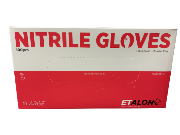 Etalon Nitrile Extra Large Gloves 100 Pack (Fits Like Large)