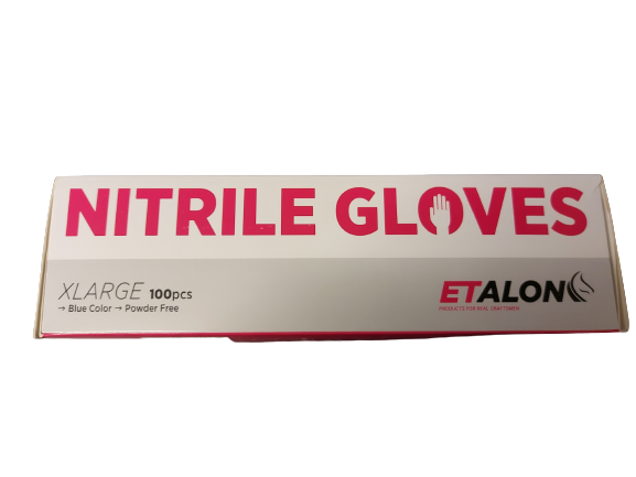 Etalon Nitrile Extra Large Gloves 100 Pack (Fits Like Large)