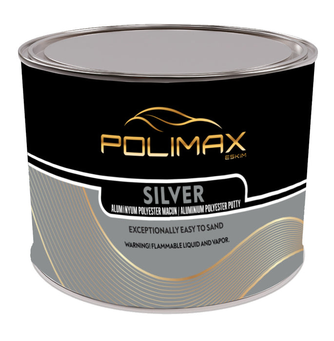 Polimax Silver Aluminium Body Filler 1 Litre