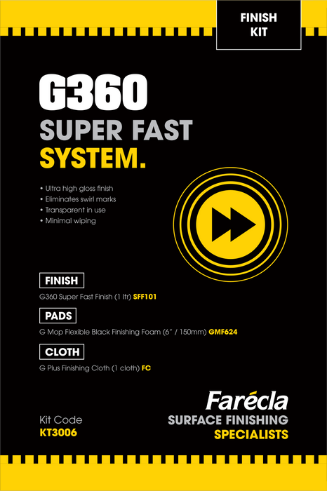 Farecla G360 Super Fast System Finishing Kit KT3006