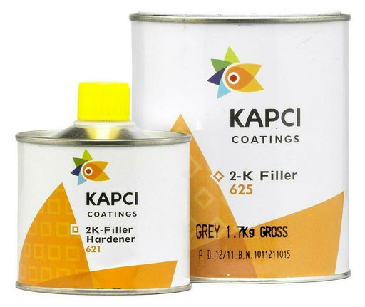 Kapci 2K High Build Grey Primer 1.25 Litre Kit - Kapci 2K Primer