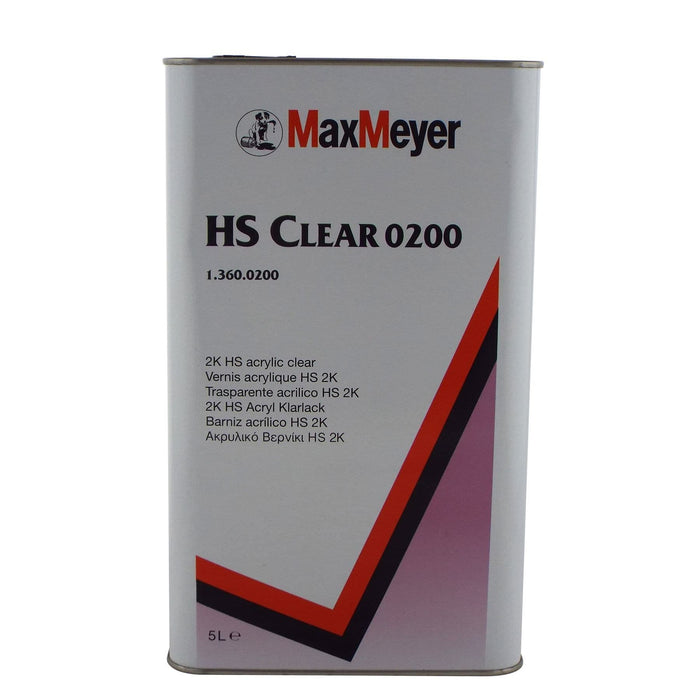 Max Meyer 0200 High Solids 2K Acrylic Clear Lacquer 5 Litre