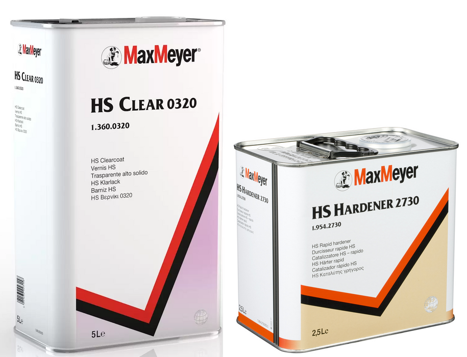 Max Meyer 0320 2K Clearcoat With 2730 Hardener 7.5 Litre Kit