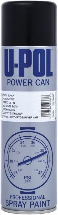 Upol Satin Black Power Can Aerosol 500ML