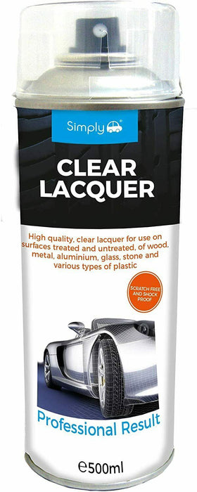 Simply Auto Clear Lacquer Aerosol 500ML