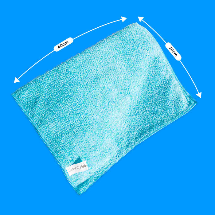 Simply Auto Microfibre Buffing Cloths 40cm x 30cm 24 Pack