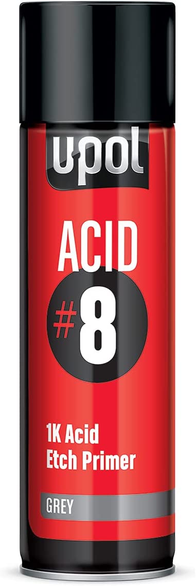 Upol Acid 8 1K Grey Acid Etch Primer Aerosol 450ML -  Primer Aerosol 